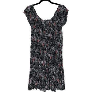 Free People Ruffle Smocked Floral Mini Dress | Size S